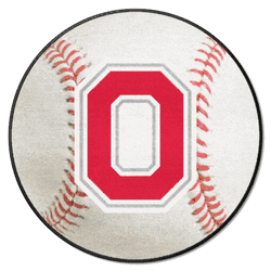 Ohio State Buckeyes Baseball Rug - 27in. Diameter