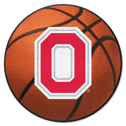 Ohio State Buckeyes Basketball Rug - 27in. Diameter