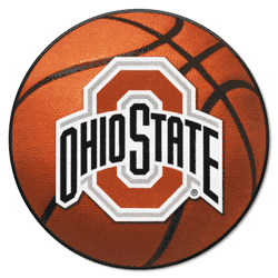 Ohio State Buckeyes Basketball Rug - 27in. Diameter