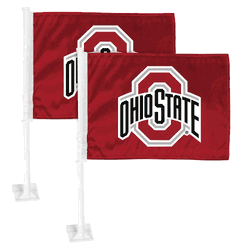 Ohio State Buckeyes Car Flag Large 1pc 11" x 14"