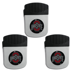 Ohio State Buckeyes Chip Clip Magnet with Bottle Opener, 3pk