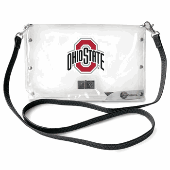 Ohio State Buckeyes Clear Envelope Purse STRAP
