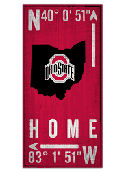 Ohio State Buckeyes Coordinate 6x12 Sign