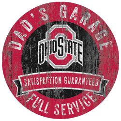 Ohio State Buckeyes Dad's Garage Sign