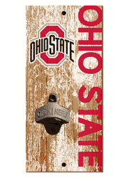 Ohio State Buckeyes Distressed Bottle Opener