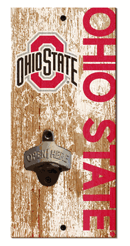 Ohio State Buckeyes Distressed Bottle Opener