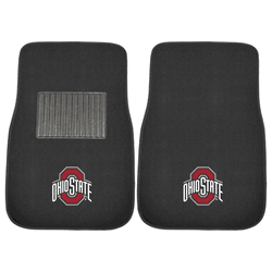 Ohio State Buckeyes Embroidered Car Mat Set - 2 Pieces
