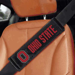 Ohio State Buckeyes Embroidered Seatbelt Pad - 2 Pieces