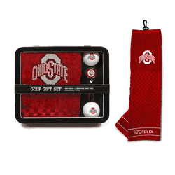 Ohio State Buckeyes Embroidered Towel Golf Gift Set