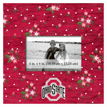 Ohio State Buckeyes Floral 10x10 Frame