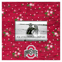 Ohio State Buckeyes Floral 10x10 Frame