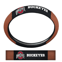 Ohio State Buckeyes Football Grip Steering Wheel Cover 15" Diameter