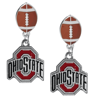 Ohio State Buckeyes Football Stud Earrings