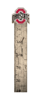 Ohio State Buckeyes Growth Chart Sign 6x36