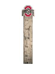 Ohio State Buckeyes Growth Chart Sign 6x36