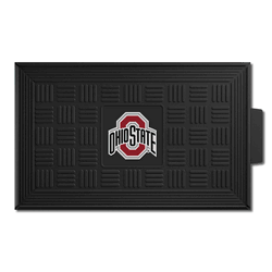 Ohio State Buckeyes Heavy Duty Vinyl Medallion Door Mat - 19.5in. x 31in.