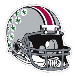 Ohio State Buckeyes Helmet Auto Decal