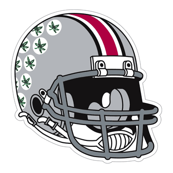 Ohio State Buckeyes Helmet Auto Decal