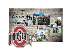 Ohio State Buckeyes I Love my Family Clip Frame