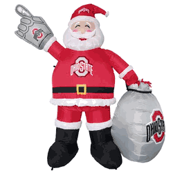 Ohio State Buckeyes 7 FT Inflatable Santa