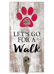 Ohio State Buckeyes Leash Holder 6x12 Sign