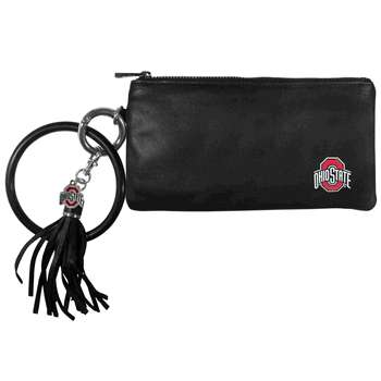 Ohio State Buckeyes Leather Women's Bracelet Wallet