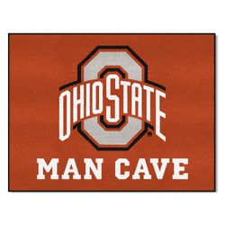 Ohio State Buckeyes Man Cave All-Star Rug - 34 in. x 42.5 in.