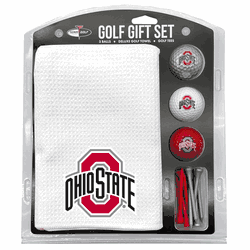 Ohio State Buckeyes Microfiber Towel Gift Set - 16 x 40 (White)