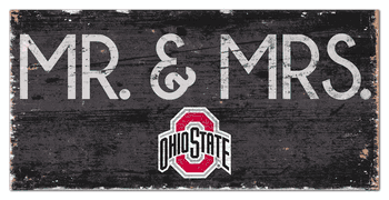 Ohio State Buckeyes Mr & Mrs Sign