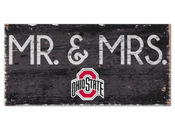Ohio State Buckeyes Mr & Mrs Sign