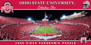 Ohio State Buckeyes NCAA 1000pc Panoramic Puzzle - End Zone