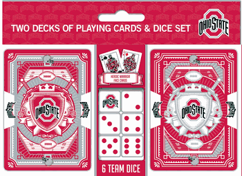 Ohio State Buckeyes NCAA 2-pack Playing Cards & Dice Set
