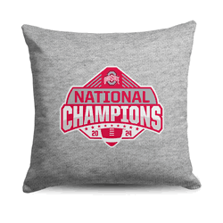 Ohio State Buckeyes NCAA 2024 FBC Champion Logo Sweatshirt Pillow 16 Inches