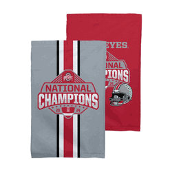 Ohio State Buckeyes NCAA 2024 FBC Champs Fan Towel 2 Pack 16X25 Inches