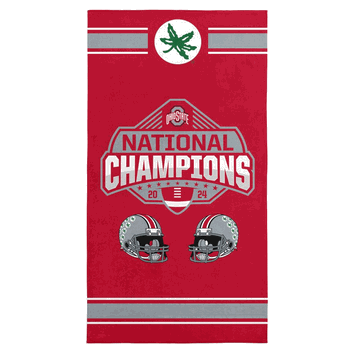 Ohio State Buckeyes NCAA 2024 FBC Parallel Beach Towel 30X60 Inches