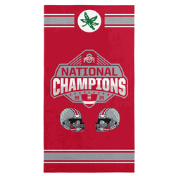 Ohio State Buckeyes NCAA 2024 FBC Parallel Beach Towel 30X60 Inches