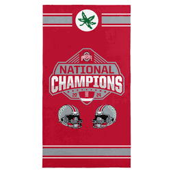 Ohio State Buckeyes NCAA 2024 FBC Parallel Beach Towel 30X60 Inches