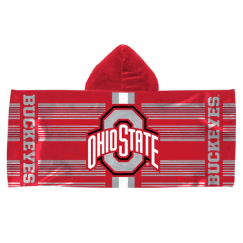 Ohio State Buckeyes NCAA Blockade Youth Hooded Towel 22x51 inches