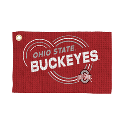 Ohio State Buckeyes NCAA Droplets Waffle Fan Towel 16x25 inches