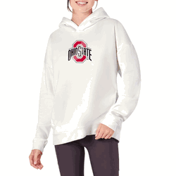 Ohio State Buckeyes NCAA Kadi Hoodie with Zipper Pockets White Large