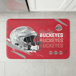 Ohio State Buckeyes NCAA Painted Embossed Floor Mat 18x30 inches
