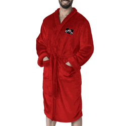 Ohio State Buckeyes NCAA  Red L/XL Silk Touch Robe