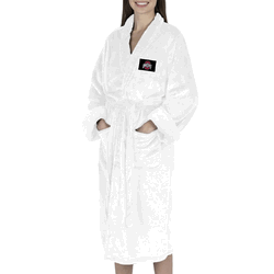 Ohio State Buckeyes NCAA White Out Silk Touch Robe Small/Medium