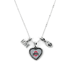 Ohio State Buckeyes Necklace Charmed Sport Love Football