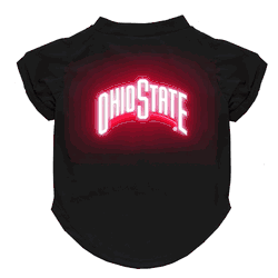 Ohio State Buckeyes Neon Pet T-Shirt, Large