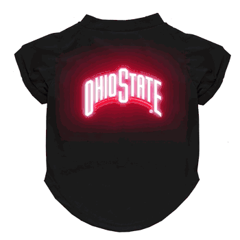 Ohio State Buckeyes Neon Pet T-Shirt, X-Small