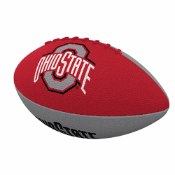 Ohio State Buckeyes Pinwheel Logo Junior Size Rubber Football