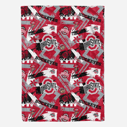 Ohio State Buckeyes Plush Throw 50x70