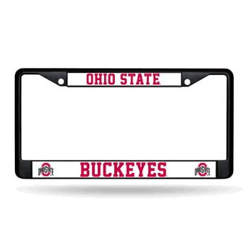 Ohio State Buckeyes Primary Black Chrome Frame with Plastic Inserts 12