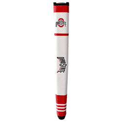 Ohio State Buckeyes Putter Grip (White with colored stripes)